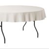 Wit tafellinnen rond